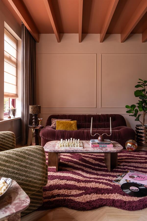 Salontafel Haussmann roze mangohout