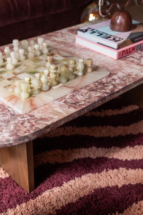 Salontafel Haussmann roze mangohout