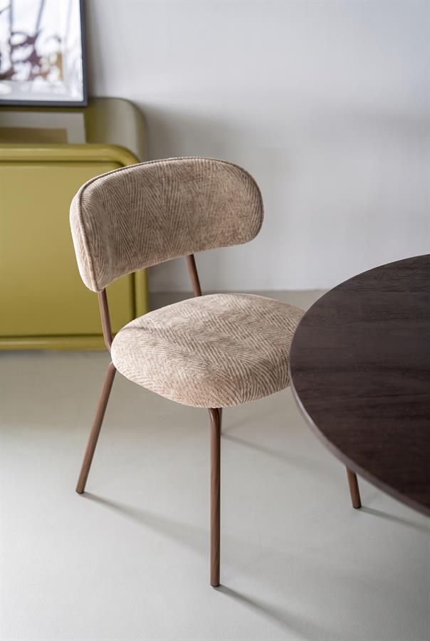 Eetkamerstoel Timberline taupe stof