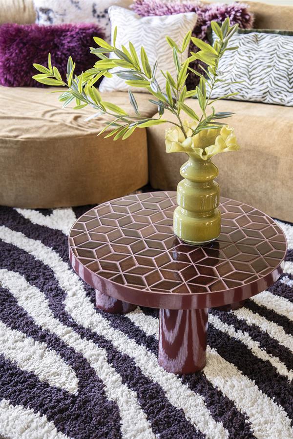 Salontafel Patterna rood ijzer
