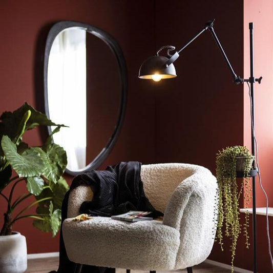 Spiegel Plecto | Zwart Mangohout