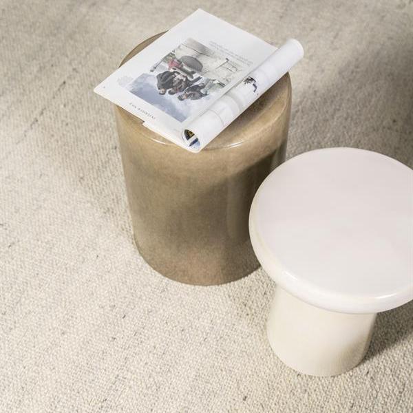Bijzettafel Glaze | Beige Keramiek