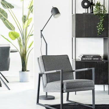 Vloerlamp Jupiter | Zwart Metaal