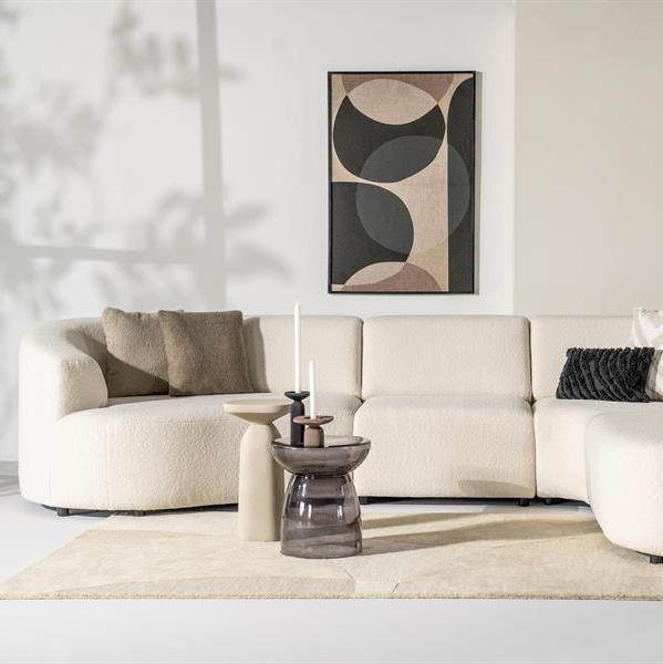 Bijzettafel Squand | Beige Aluminium