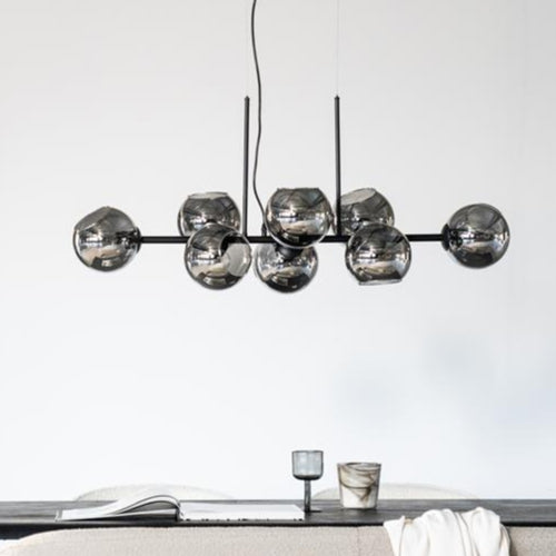 Hanglamp Saylor | Zwart Glas