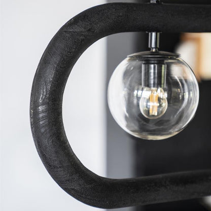 Hanglamp Beatrix | Zwart Mangohout