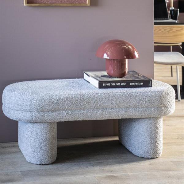 Poef Rama | Beige Polyester