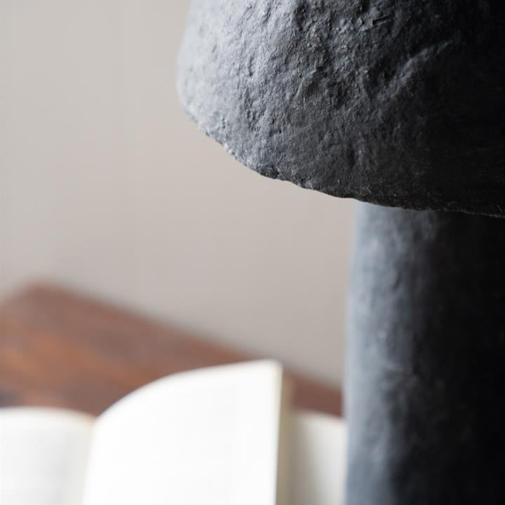 Tafellamp Eline | Grijs Papier maché