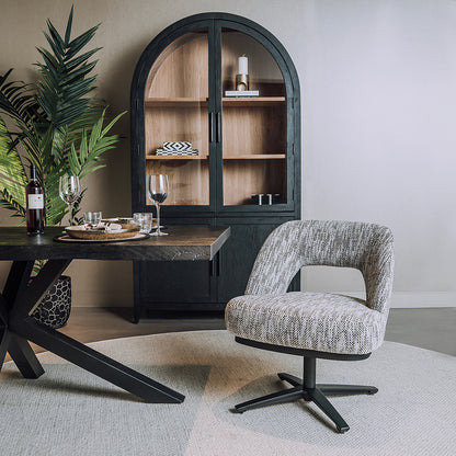 Eetkamerstoel Caldes | Grijs Stof