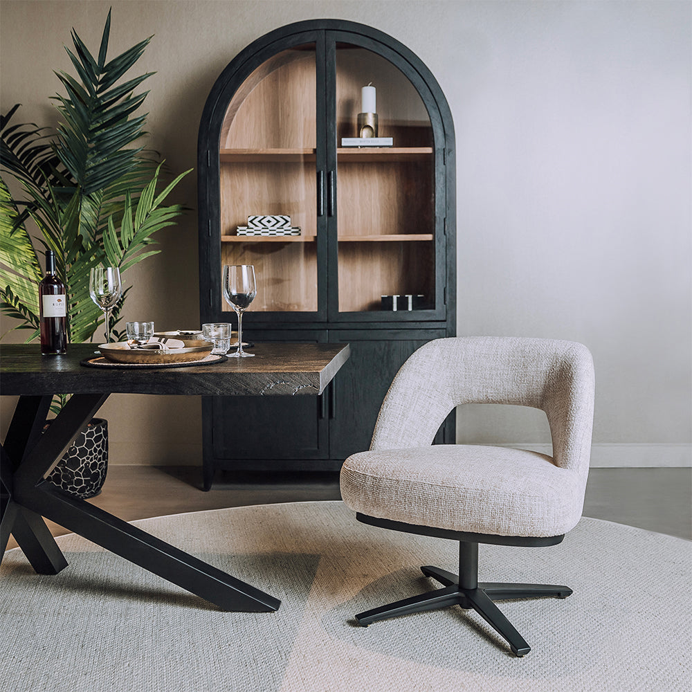 Eetkamerstoel Caldes | Beige Stof