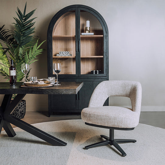 Eetkamerstoel Caldes | Beige Stof