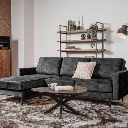 Hoekbank Cambridge | Antraciet Velours