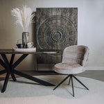 Eetkamerstoel Carro | Grijs Stof