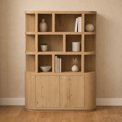 Boekenkast Novero | Naturel Eikenhout fineer