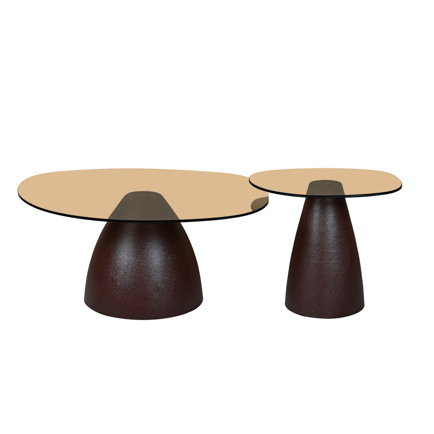 Salontafel Mylon | Bruin Glas