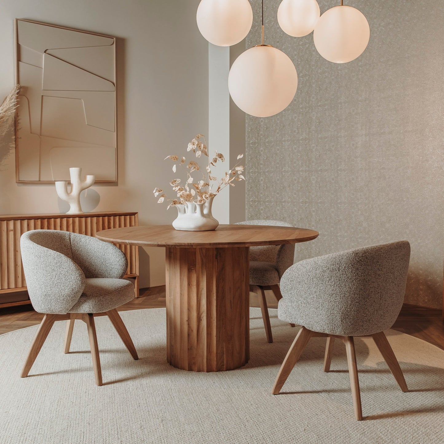 Eetkamerstoel Brescia | Beige Stof