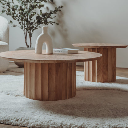 Crotone Salontafel Set Van 2 | Naturel Acaciahout