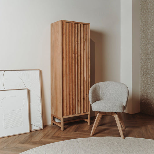 Opbergkast Crotone Rechts Draaiend | Naturel Acaciahout