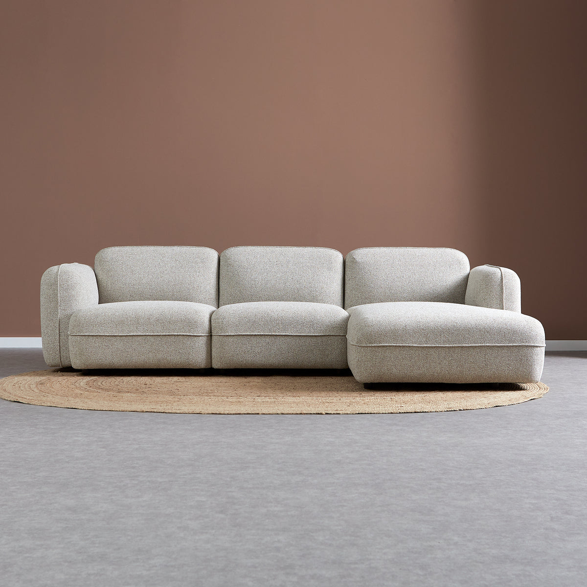 Bank Drop | Longchair | Beige — Vooraanzicht - sfeer