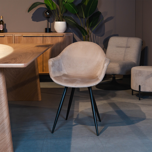 Eetkamerstoel Forli | Zand Fluweel