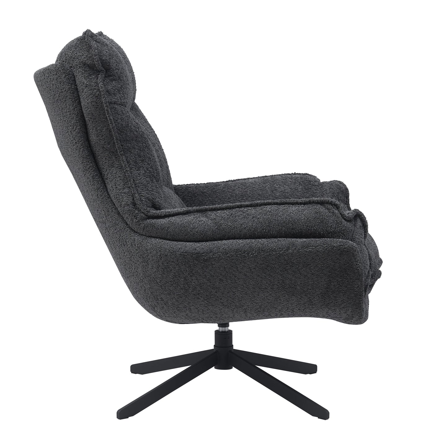Fauteuil Vera | Donker Grijs Polyester