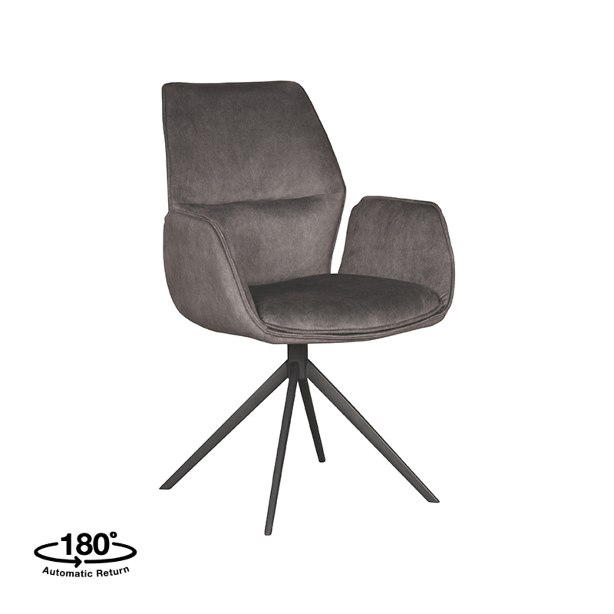 Eetkamerstoel Mellow | Grijs Microvezel