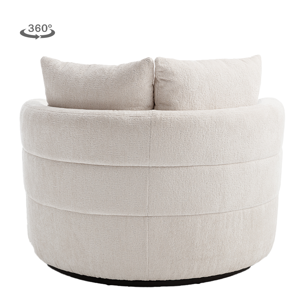 Fauteuil Bolza | Wit — Achteraanzicht - witfoto