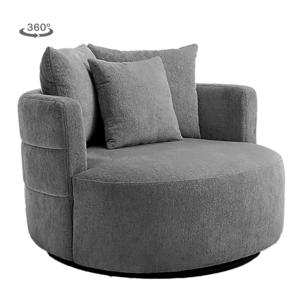 Fauteuil Bolza | Grijs — Vooraanzicht - witfoto