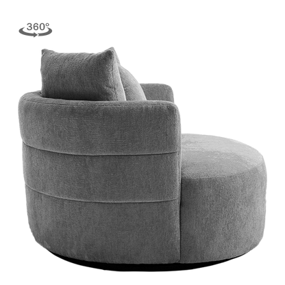 Fauteuil Bolza | Grijs — Zijaanzicht - witfoto