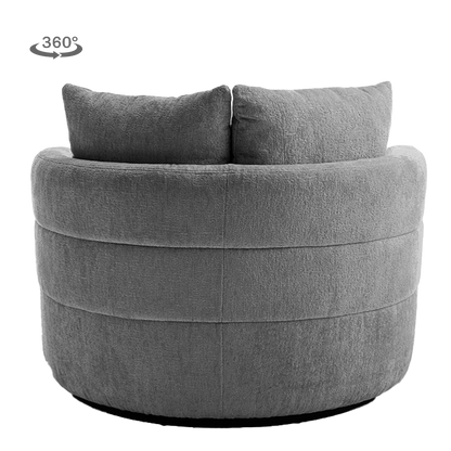 Fauteuil Bolza | Grijs — Achteraanzicht - witfoto