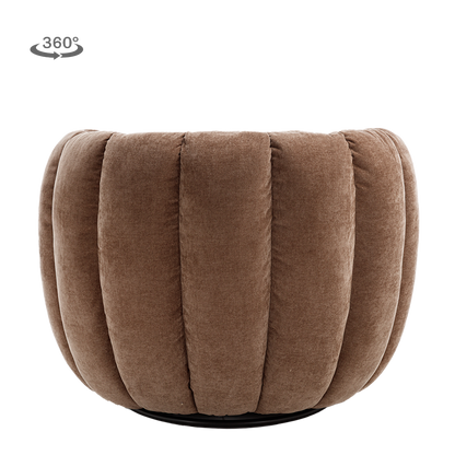 Draaifauteuil Verdi | Bruin — Achteraanzicht - witfoto
