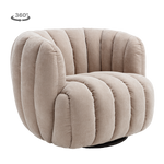 Draaifauteuil Verdi | Beige — Vooraanzicht - witfoto
