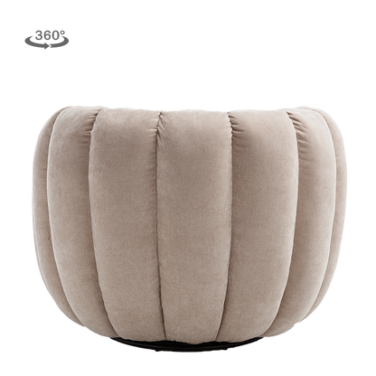Draaifauteuil Verdi | Beige — Achteraanzicht - witfoto