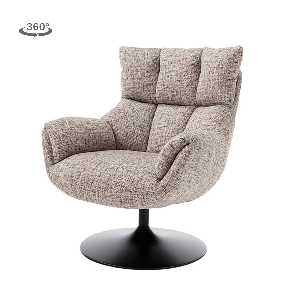 Fauteuil Force | Beige/Bruin — Vooraanzicht - witfoto