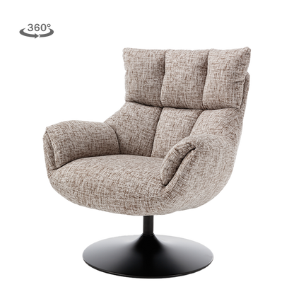 Fauteuil Force | Beige/Bruin — Vooraanzicht - witfoto
