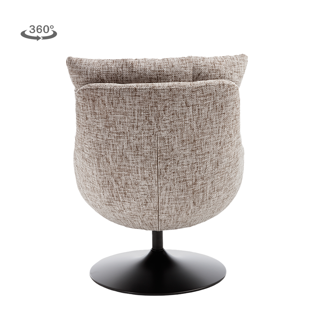 Fauteuil Force | Beige/Bruin — Achteraanzicht - witfoto