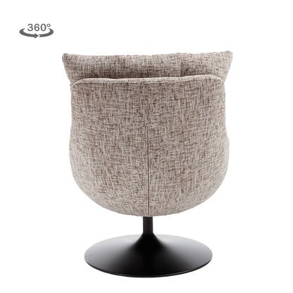 Fauteuil Force | Beige/Bruin — Achteraanzicht - witfoto