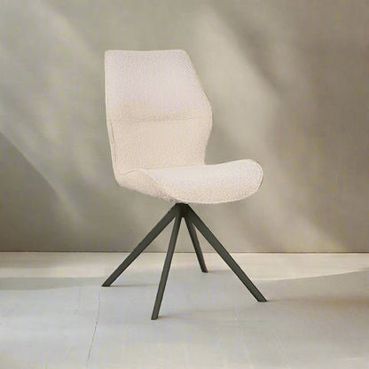 Eetkamerstoel Comfy | Naturel Bouclé