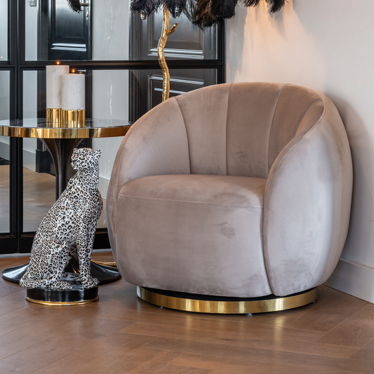 Draaifauteuil Jago | Khaki Velvet