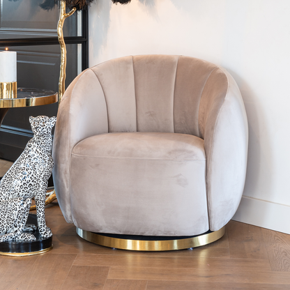 Draaifauteuil Jago | Khaki Velvet