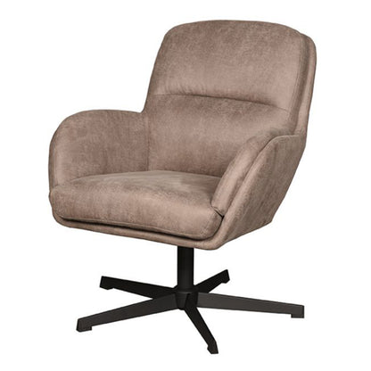 Draaifauteuil Moss | Taupe Micro Suède