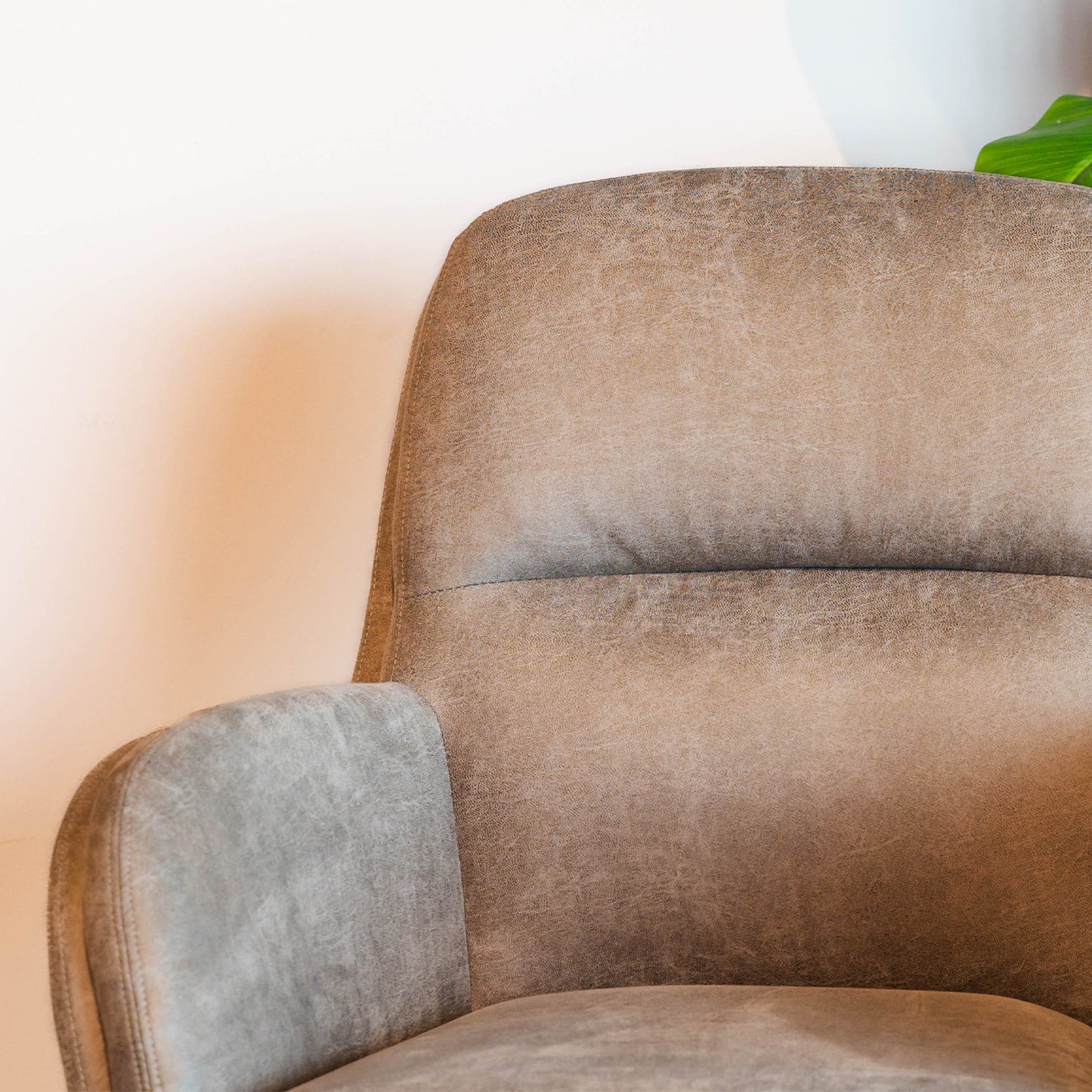 Draaifauteuil Moss | Taupe Micro Suède