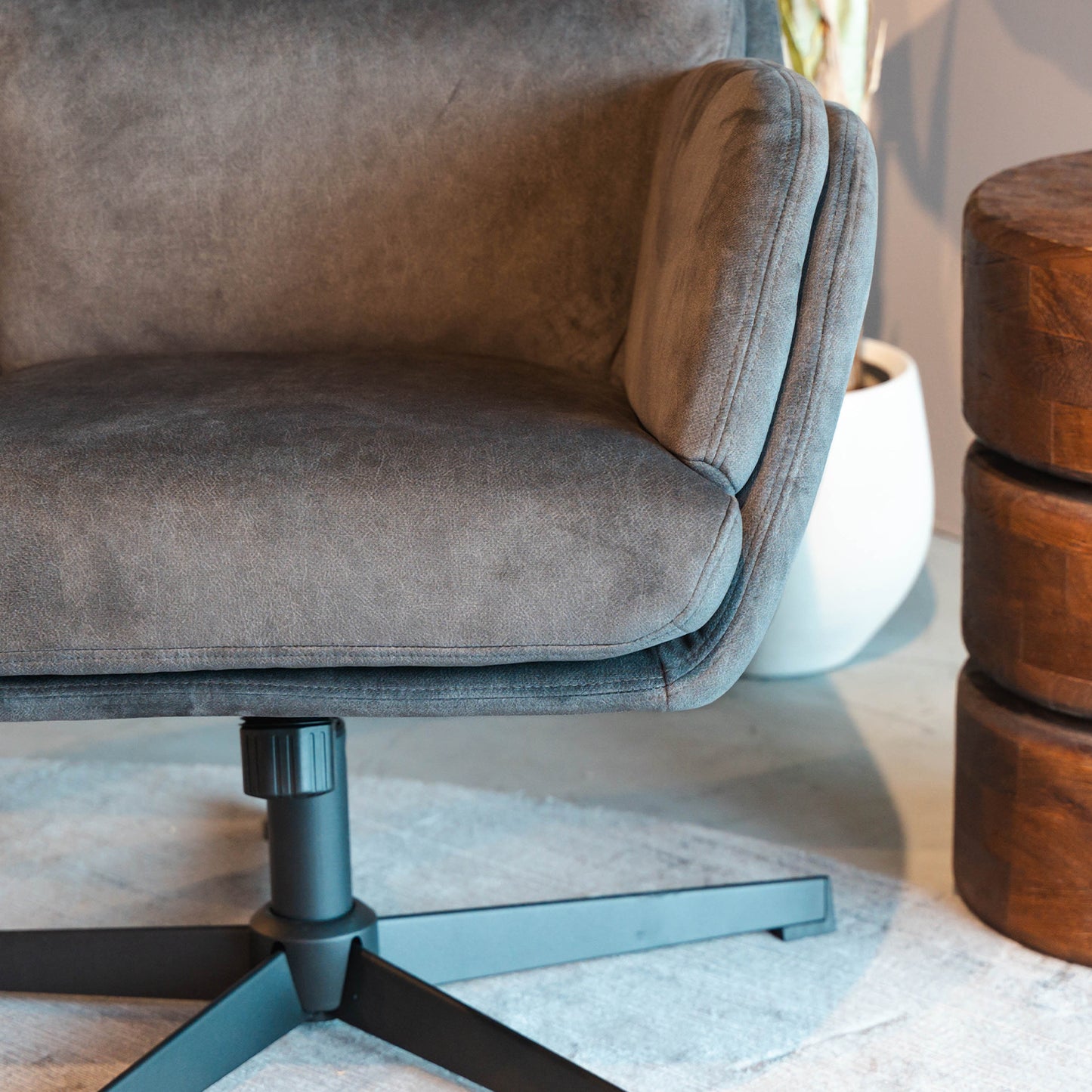 Draaifauteuil Moss | Antraciet Cosmo