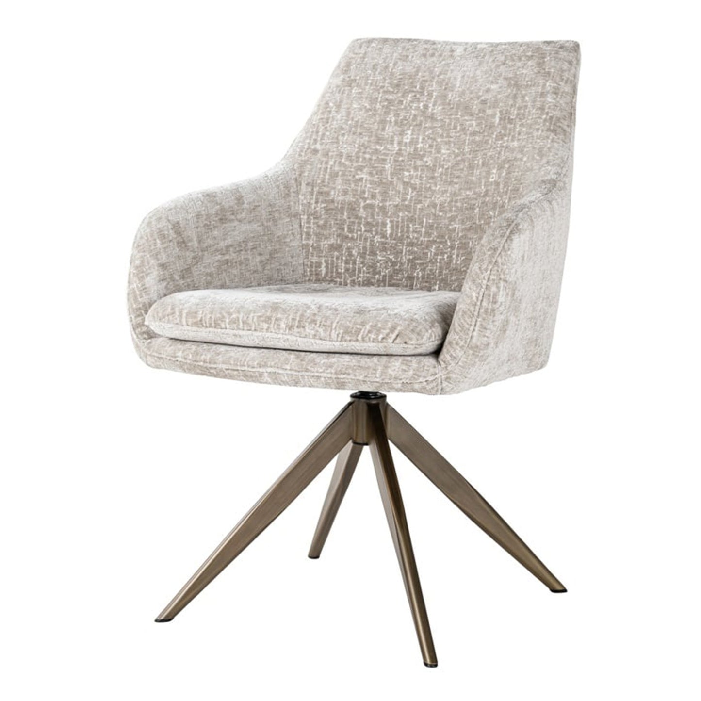 Eetkamerstoel Lisonne | Beige Chenille