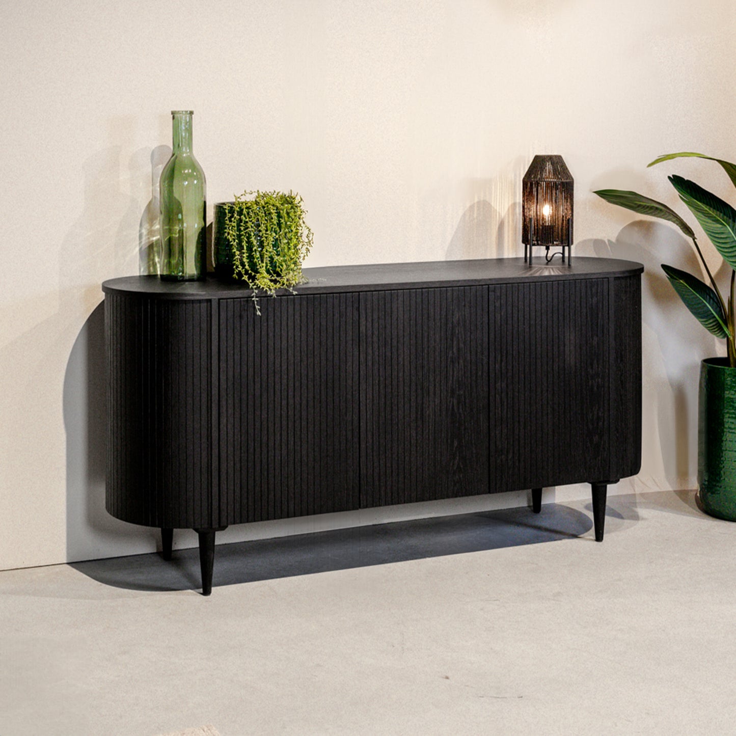 Dressoir Oliva | Zwart Eikenhout