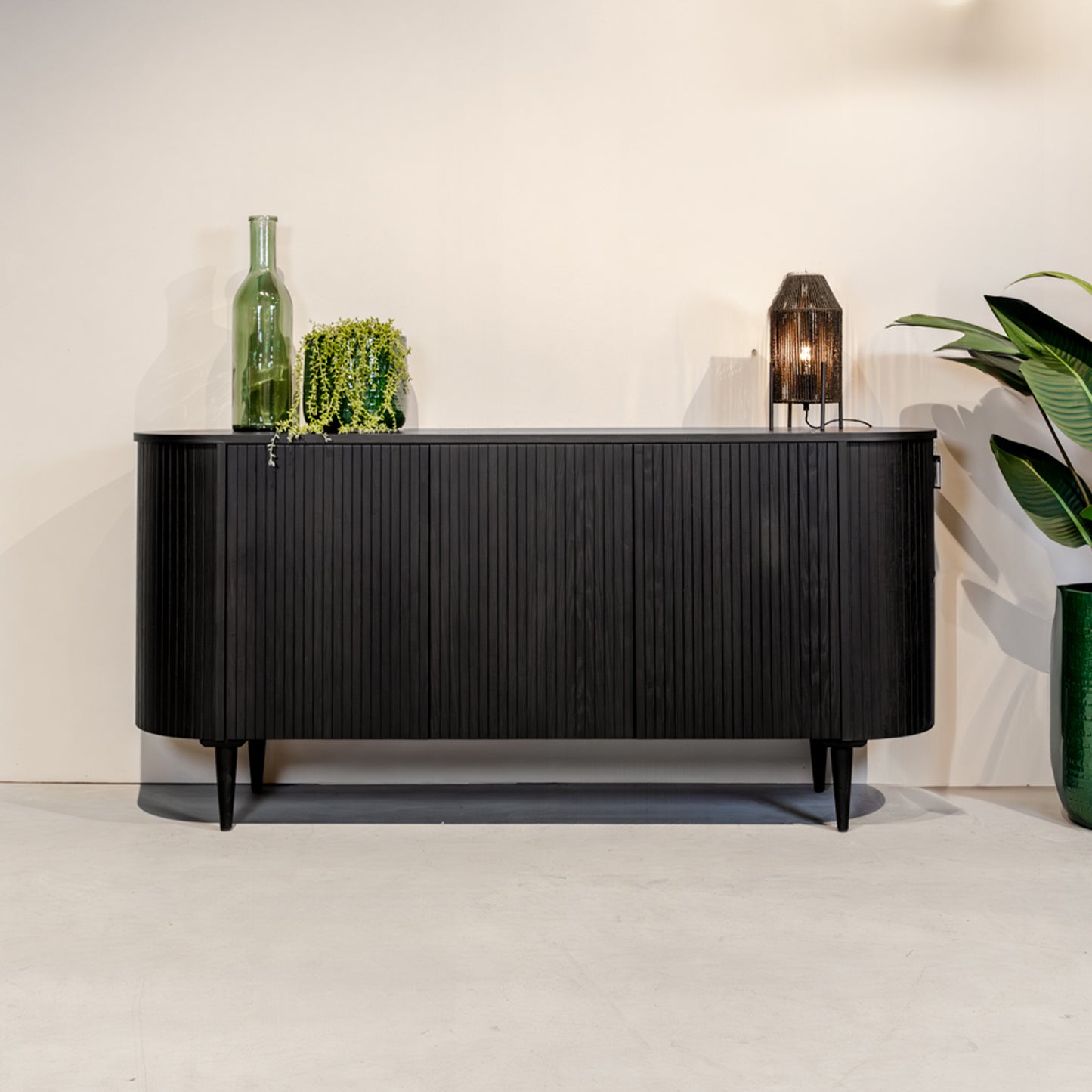 Dressoir Oliva | Zwart Eikenhout