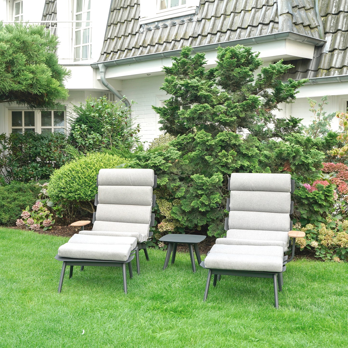 Loungeset Ventus Negro | Aluminium