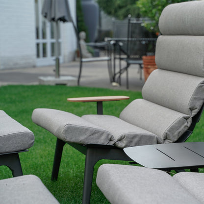 Loungeset Ventus Negro | Aluminium