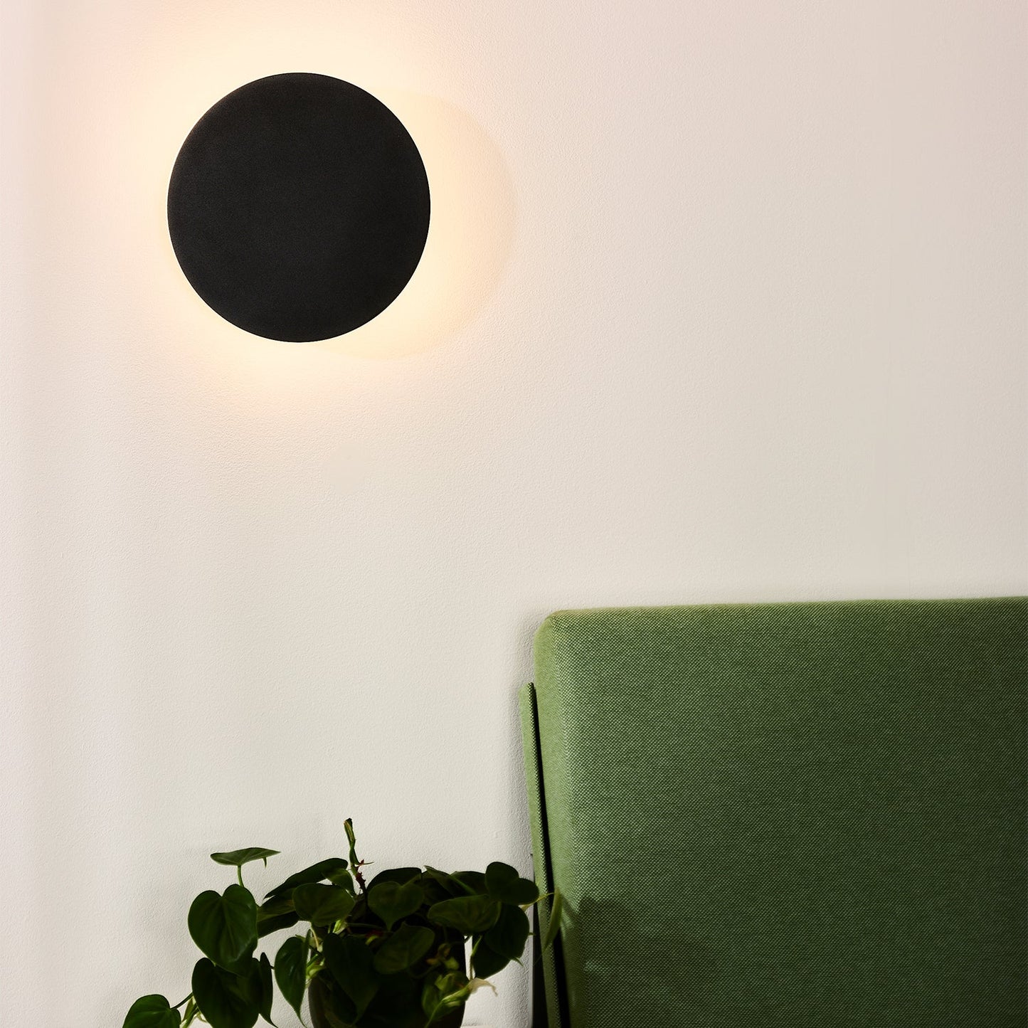 Wandlamp Eklyps LED | Zwart