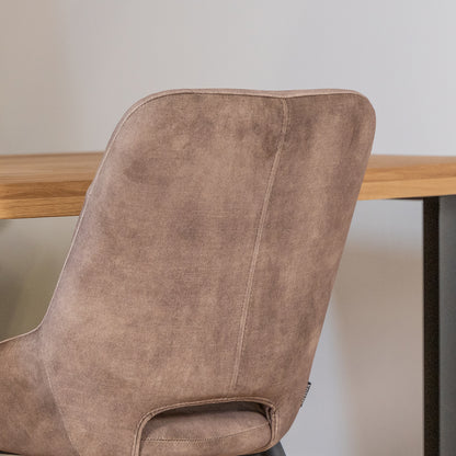 Eetkamerstoel Chili | Velvet Goldy Latte